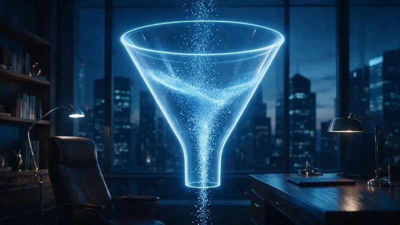 Treppenstufen als Symbol fuer den Funnel-Aufbau bei Meta Ads